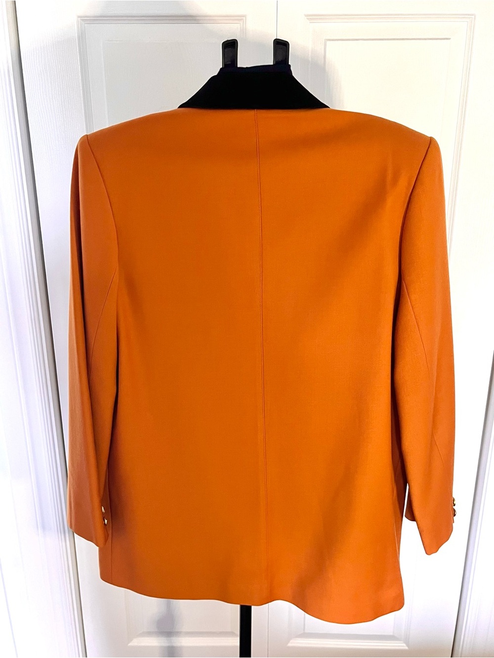 Vintage 90s Lipton’s Rust Orange Pure Wool Blazer Canada 14 - Picture 4 of 7